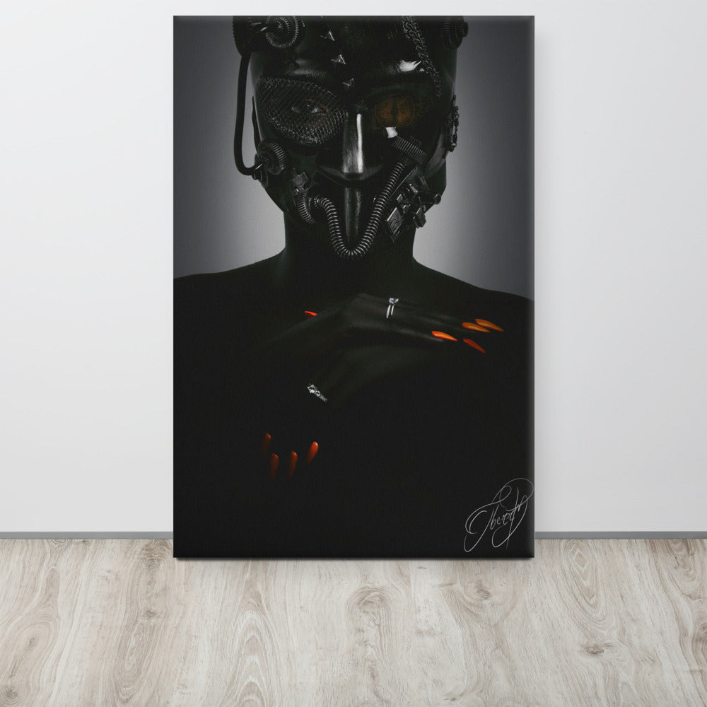 Gas Mask Wall Canvas (Large)