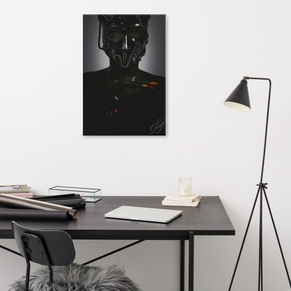 Gas Mask Wall Canvas (Large)