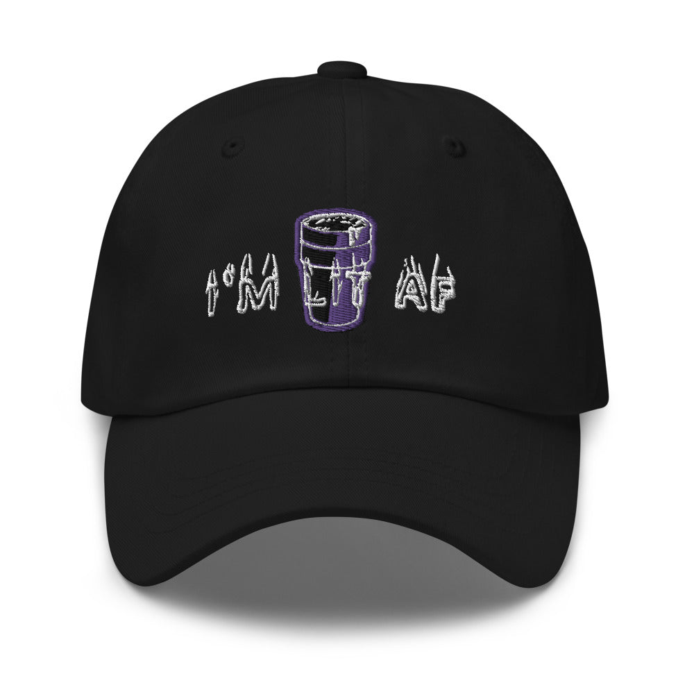 Lit AF Dad hat